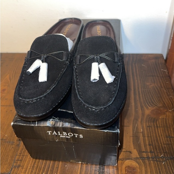 Talbots Laura Mule Loafters - black suede with tassels - Picture 5 of 5